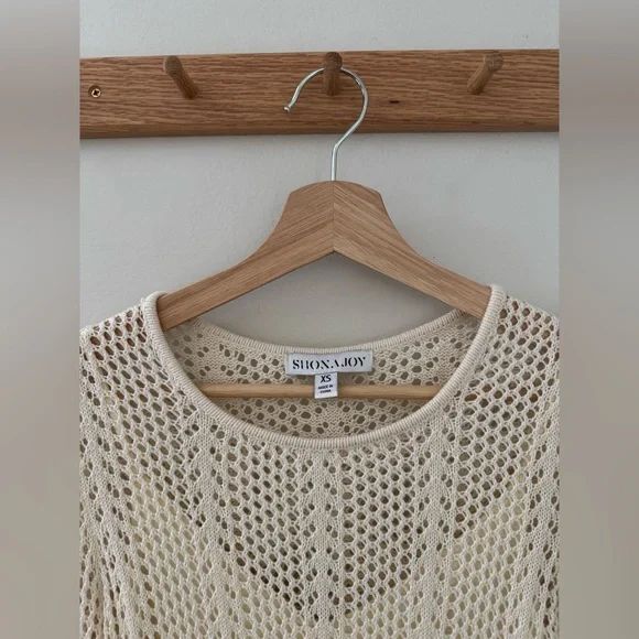 Shona Joy Arlo Long Sleeve Mini Dress Ivory XS Brand New - Picture 3 of 7